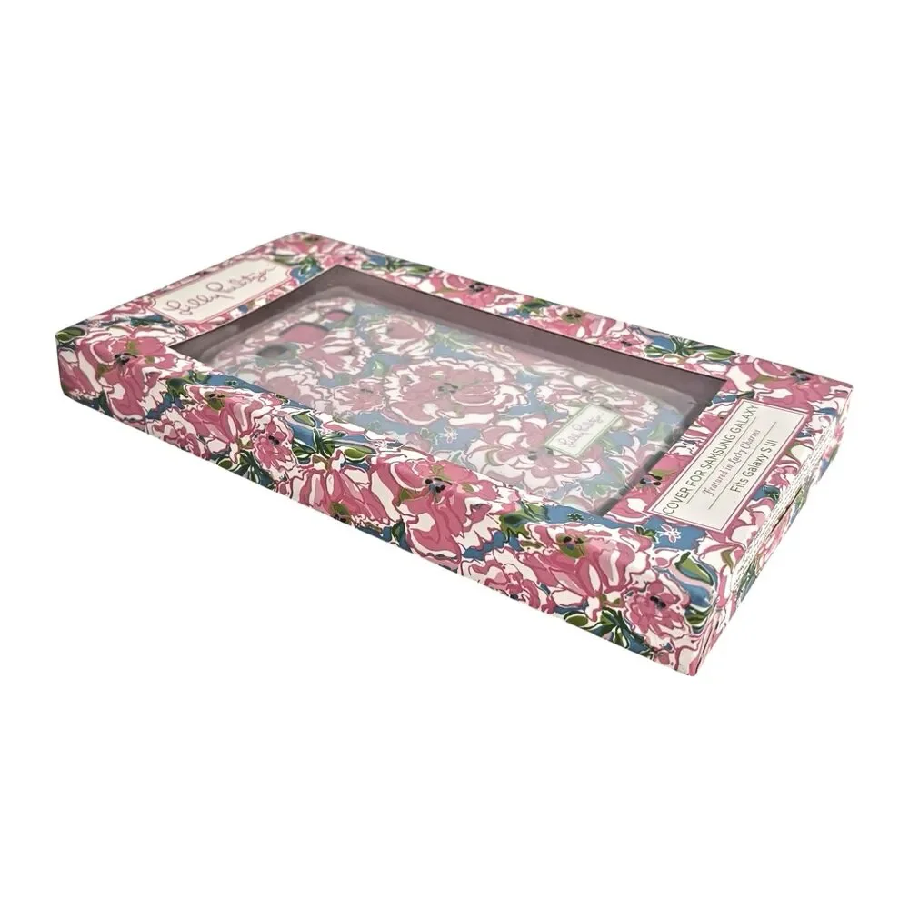 Lilly Pulitzer Samsung Galaxy SIII Phone Cover Floral Pink Blue 